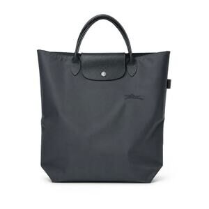 Longchamp Le Pliage Medium Grey Recycled Short Handle Tote Bag GRAPHITE
